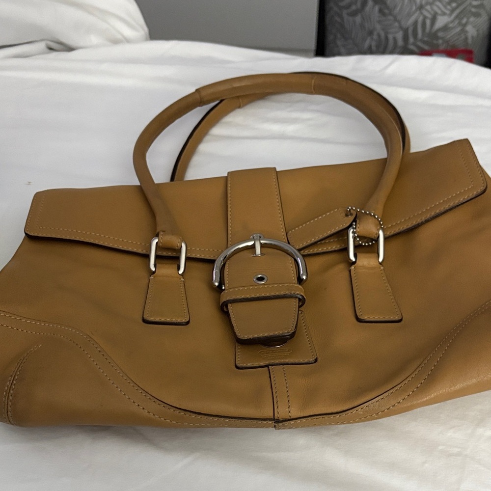 Coach Tan Leather Satchel